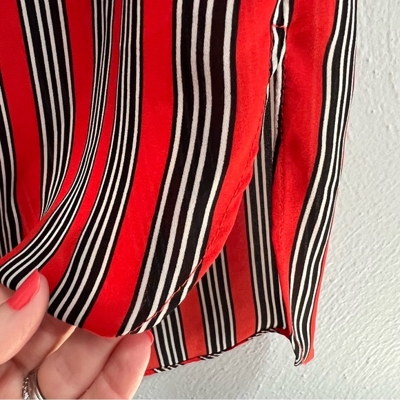 Rose + Olive Sleeveless Burnt Orange Stripe Tunic - Picture 3 of 8